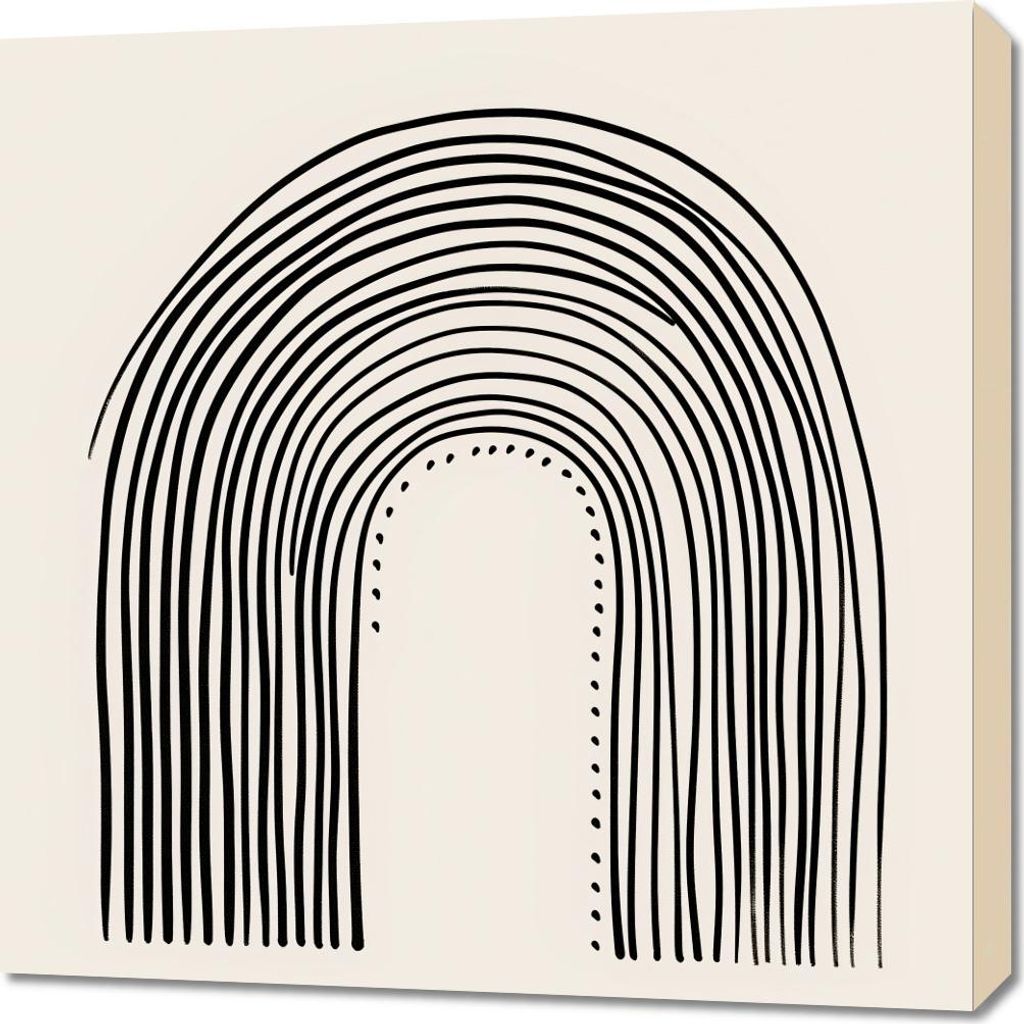 Bild 70x70cm Symmetrie des Bogens