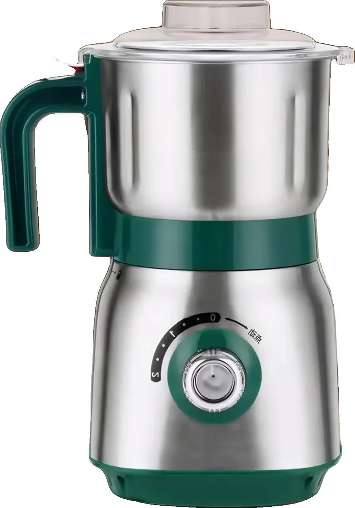 Moulin 220V avec Bol 600ml - Système Double Lame pour Broyage Humide/Sec