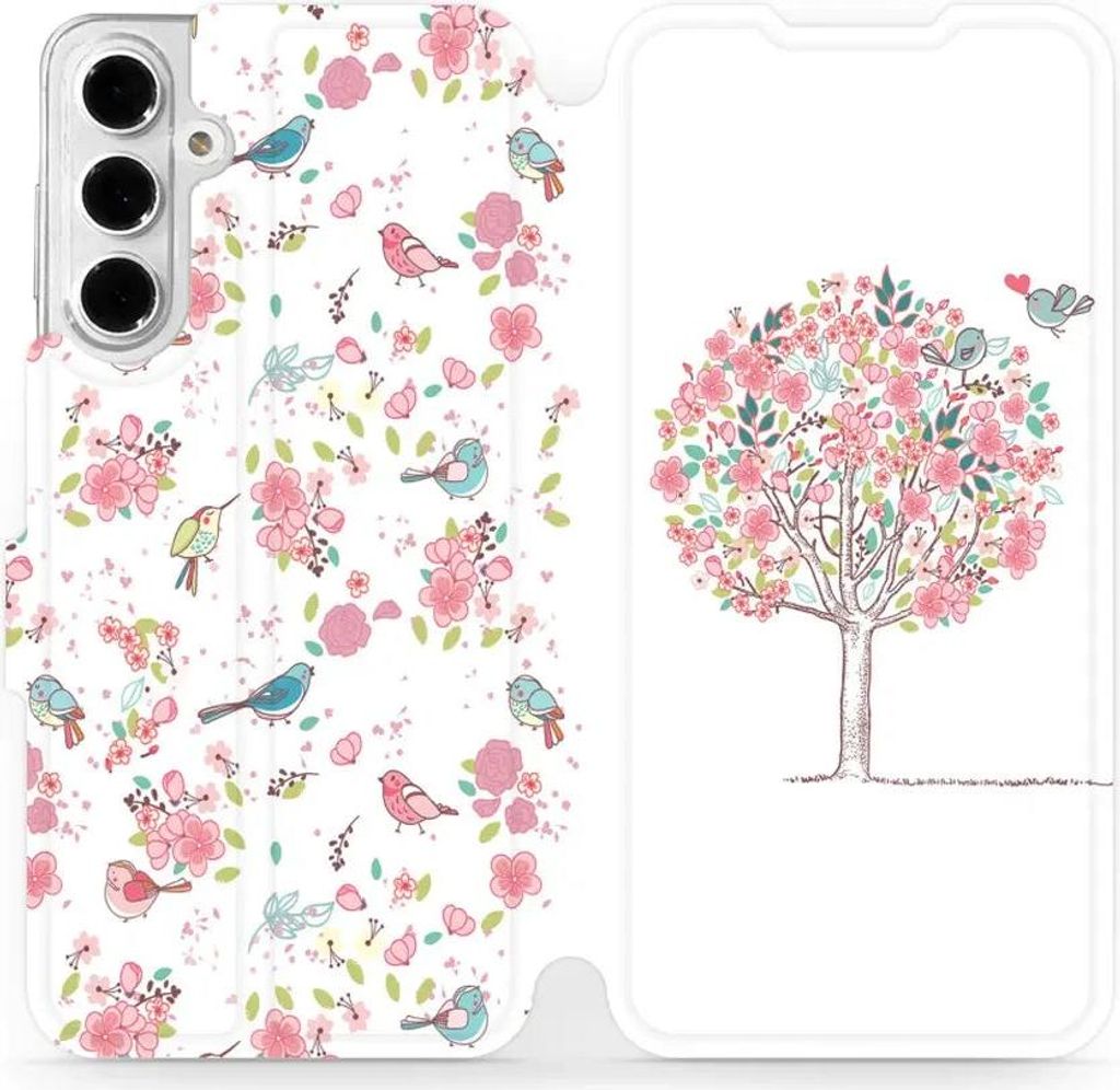 Handyhülle mit klappe für Galaxy A16 5G, Mobiwear Book, Rosa Hain