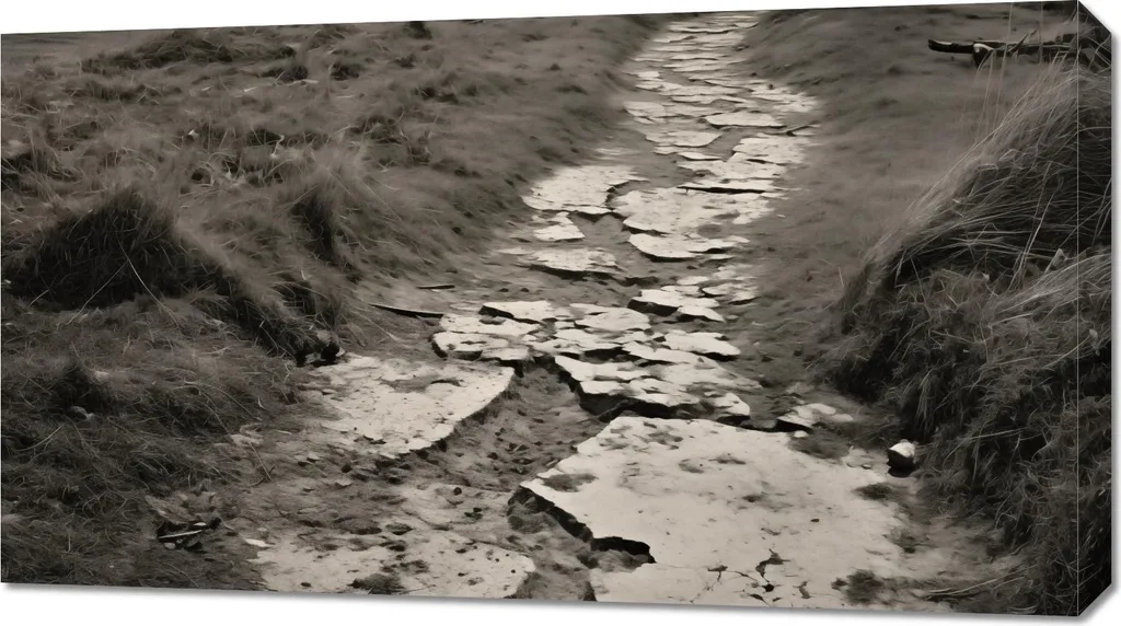 Sublimez un Mur Vide avec l'Image 90 x 50 cm Chemin Entre les Dunes