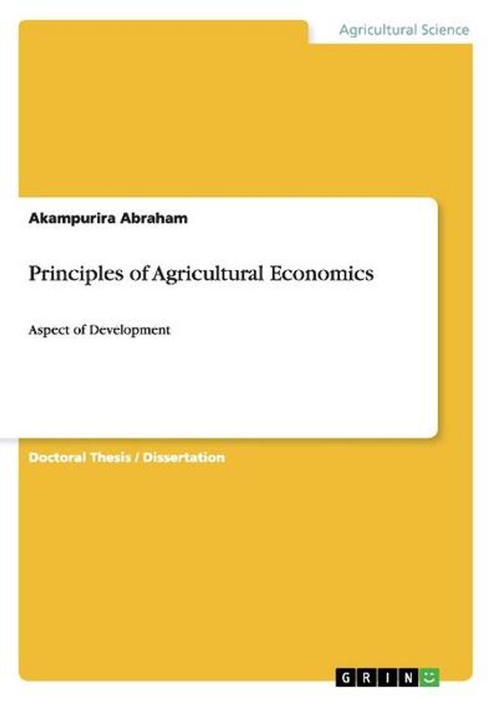 Principles of Agricultural Economics