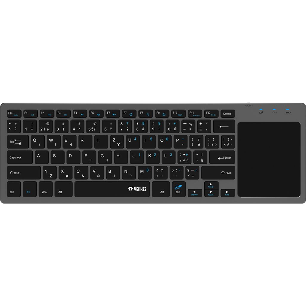 YENKEE YKB 5000CS 2.4G bezdrôtová klávesnica s touchpadom Obrázok produktu 