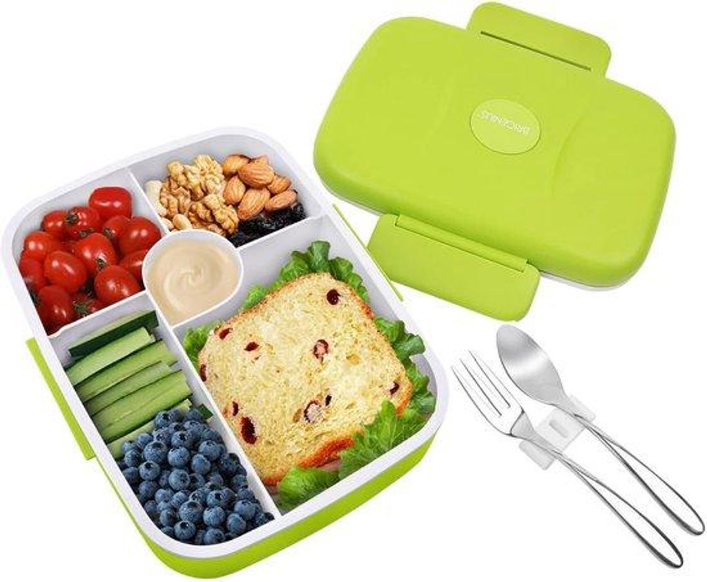 Kinderlunchbox Bento mit 5 Fächern, verschließbar, frisch