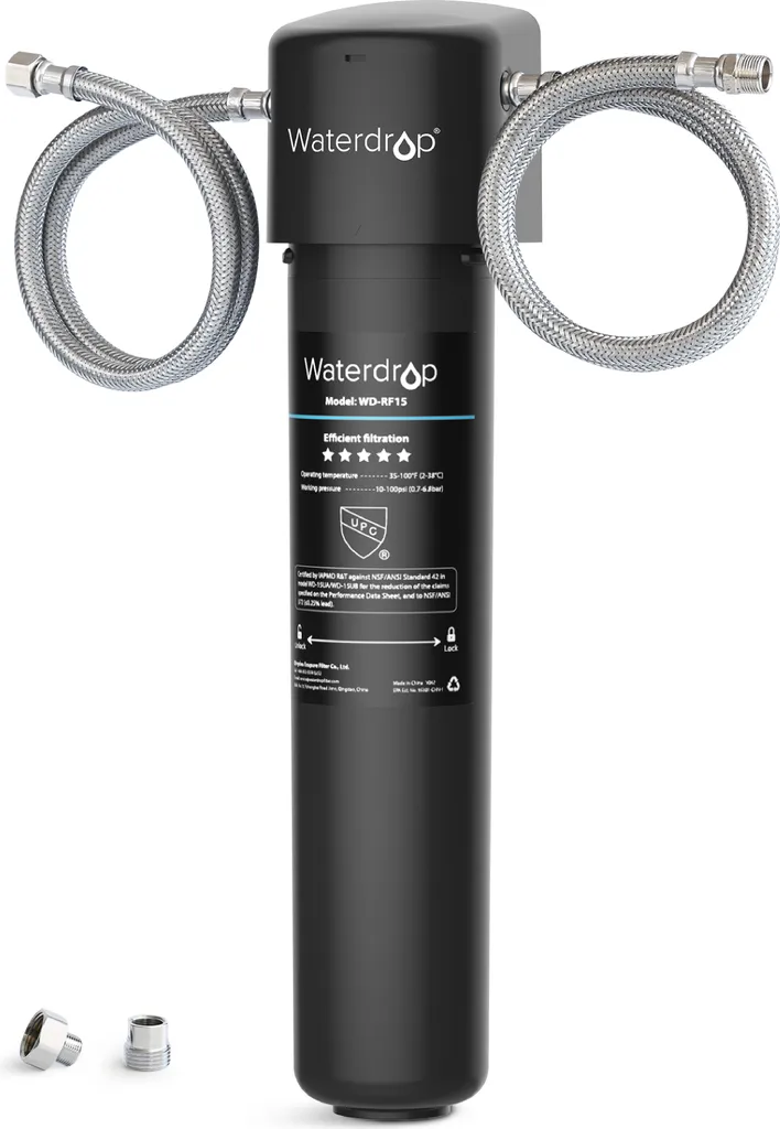 Système de filtration d'eau sous évier Waterdrop 15UA haute capacité