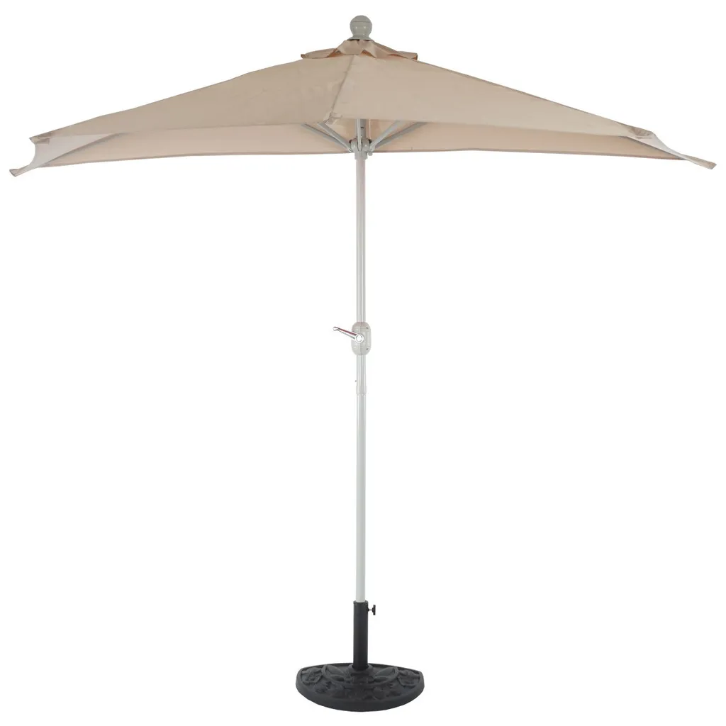 Ombrellone Parla 270cm Alluminio Crema | Parasole Balcone Robusto - 12