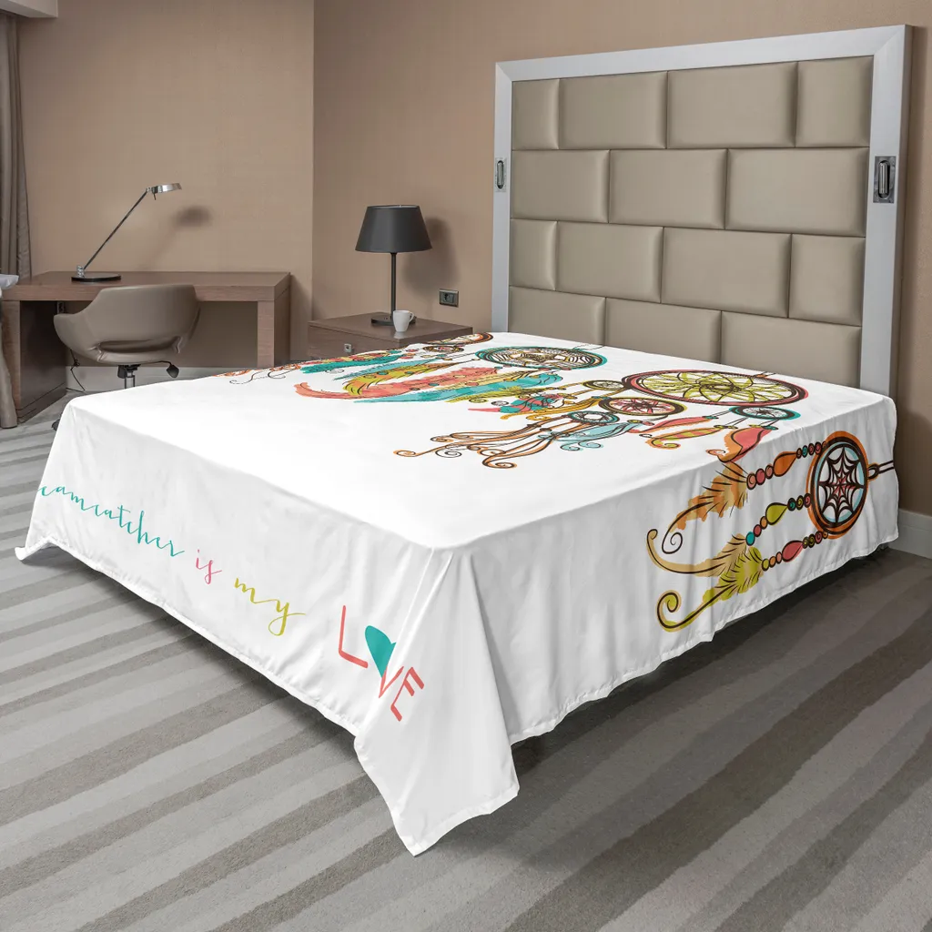 ABAKUHAUS Drap Plat Primitif Tribal Ethnique Multicolore 260 x 228 cm