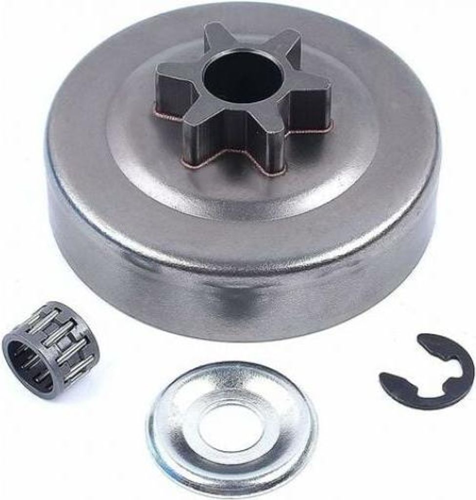 3/8 Zoll 6T Kupplungstrommel-Kettenrad E-Clip-Unterlegscheiben-Kit für Stihl MS180 017 018 021 023 025 MS170 MS210 MS230 MS250 #1123 640 2003 Kett...