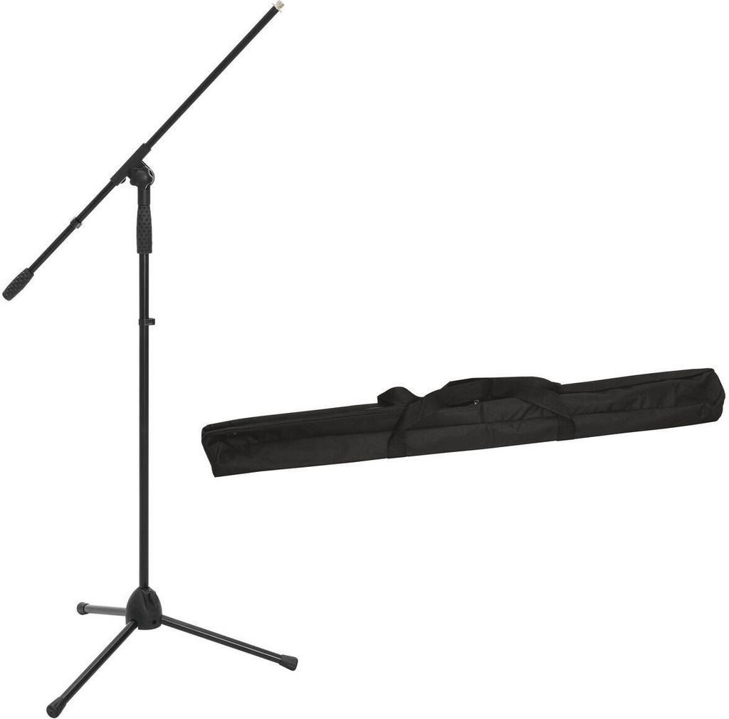 OMNITRONIC Set Mikrofonstativ MS-2A mit Galgen sw + Tasche (20000803)
