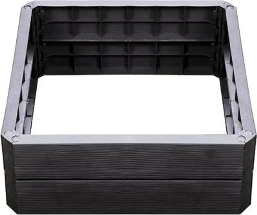 Letto Vegetale Ergo Quadro L 80x80cm - Aiuola Rialzata Finto Legno