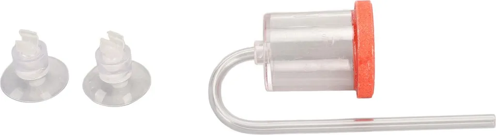 Diffusore CO2 Acrilico Rosso Piccolo per Acquari: Piante Sane e Bolle Nano - 3
