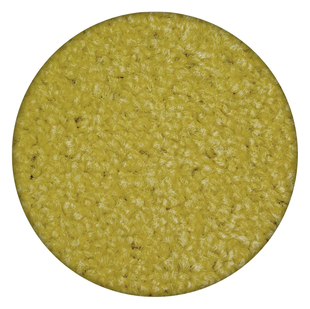 Tapis rond jaune 100 cm ETON idéal pour chambre enfant ou bureau