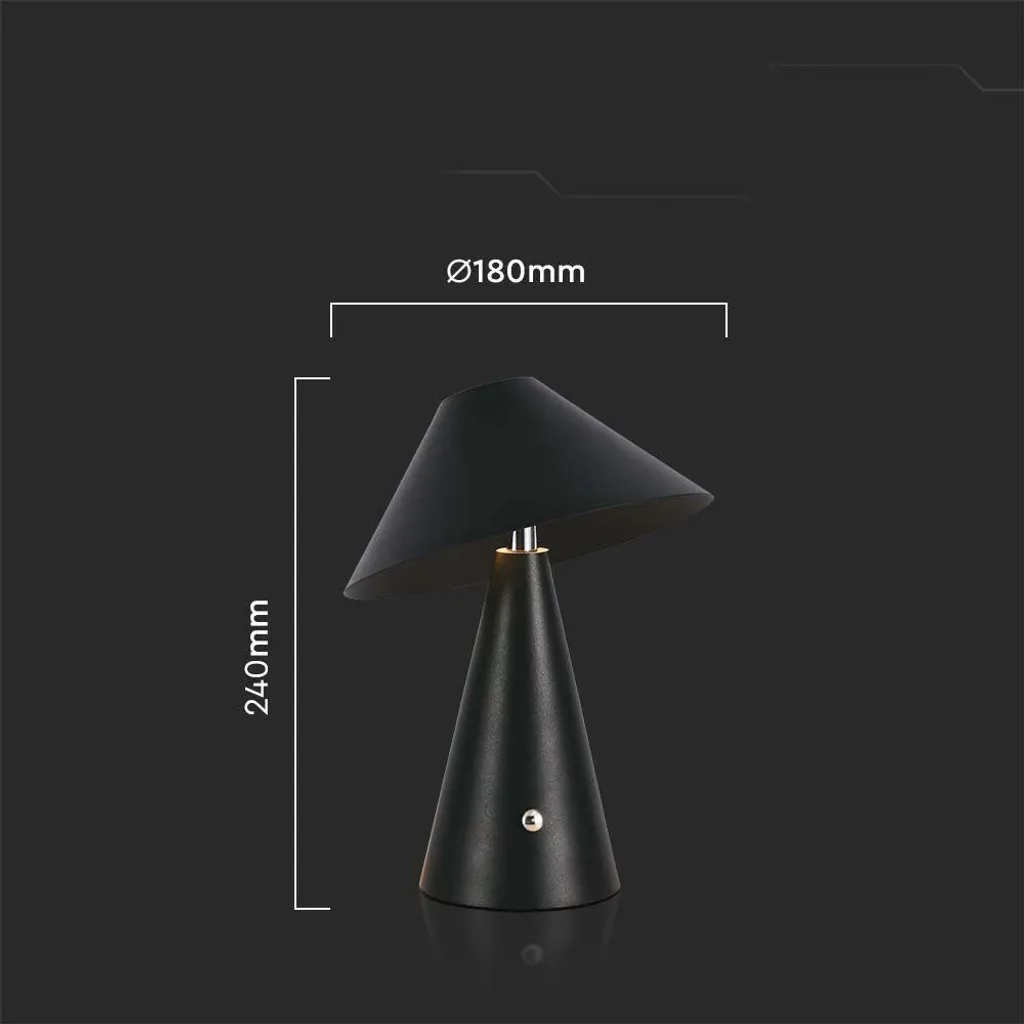 Lampe de bureau restaurant 3W 200lm LED USB rechargeable - Réf 7947 - 2