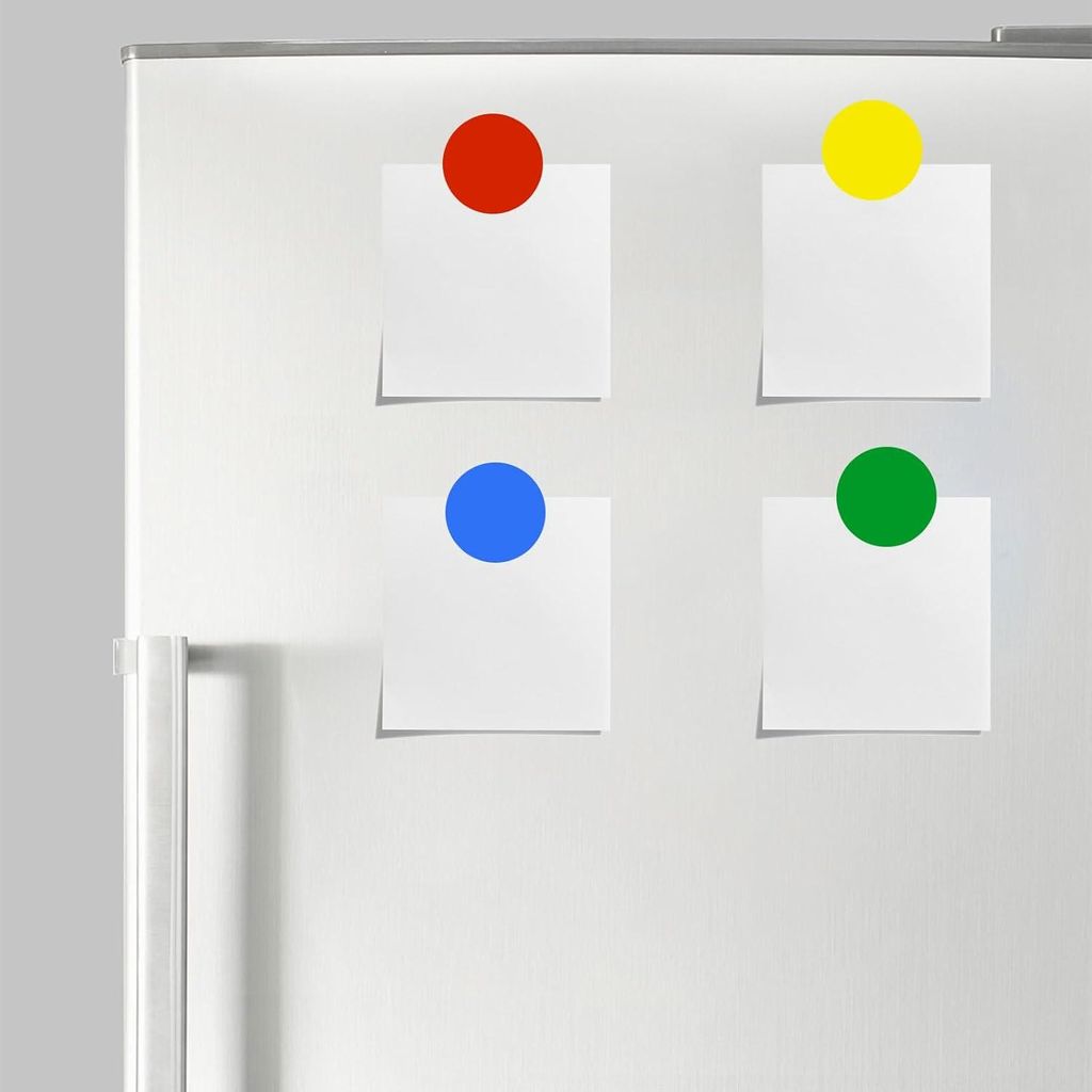 Bunte Selbstklebende Punkte und Etiketten - 4 Rollen - Rot Gelb Grün Blau - Wasserdicht - Codierung - 500 Aufkleber