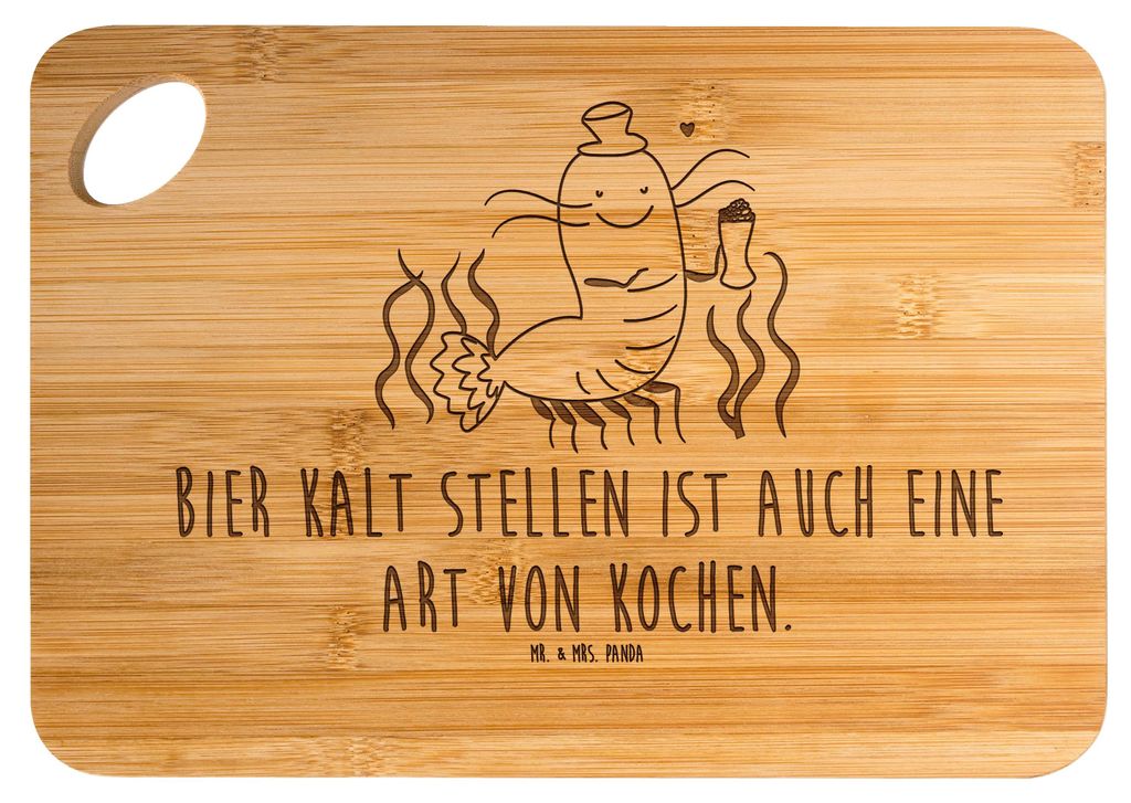 Mr. & Mrs. Panda jausenbrett Hummer Weizen - Transparent - Geschenk, Bier, Gasthaus, Schneidebrett, Frühstücksbrettchen, Brett, Garnelen, Kochen,...