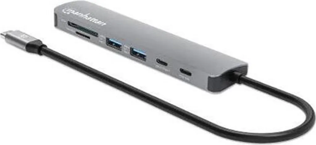 Station USB-C Manhattan pour double écran et télétravail efficace