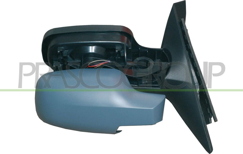 PRASCO RN0327323P Außenspiegel Seitenspiegel Rechts für RENAULT SCÉNIC II (JM0/1) Beheizt Konvex Grundiert Elektrisch