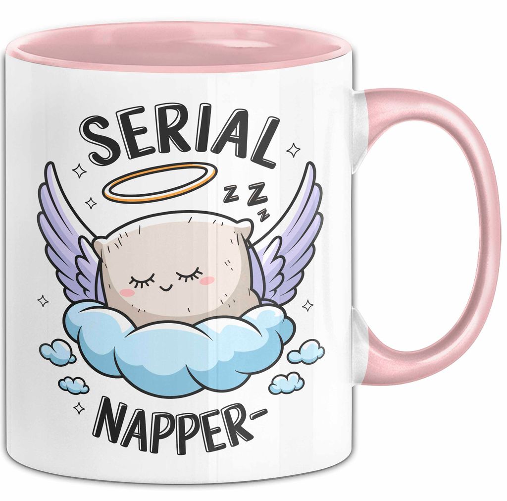 Serien Napper Tasse Geschenkidee für Schläfern Fans (Rosa)