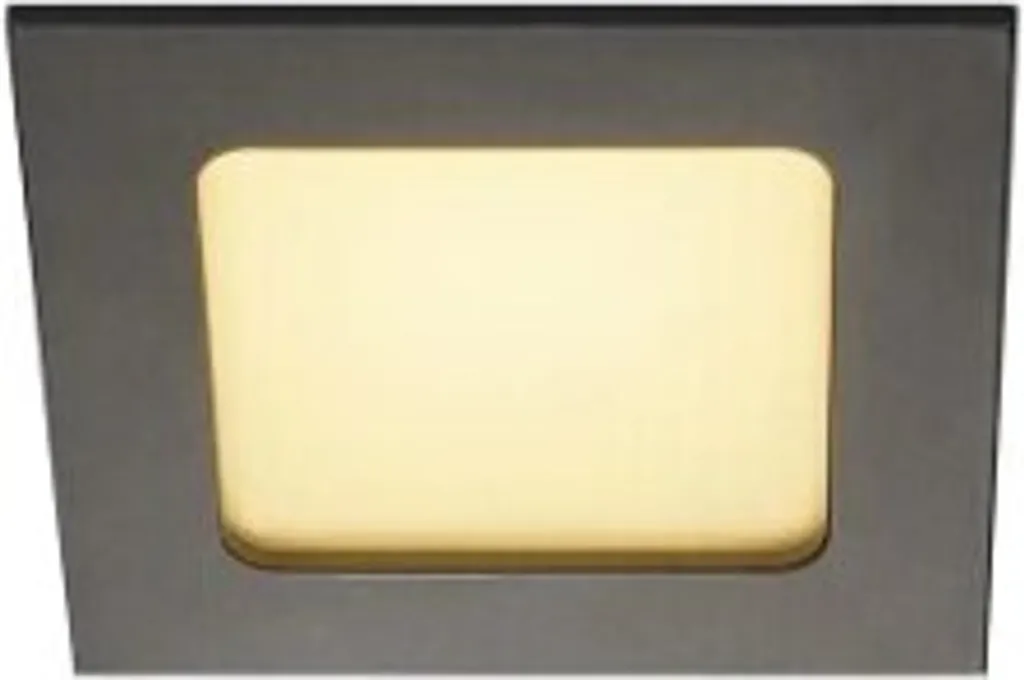Éclairage de balisage carré Frame Basic noir 9x9 cm 3000K et driver