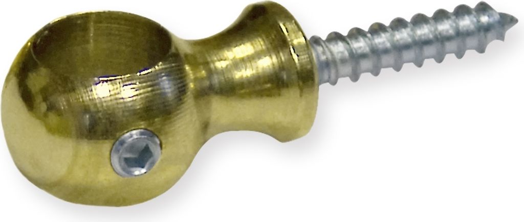 Ringöse 19 x 14 x 30 mm Messing poliert 13 mm Durchmesser Treppenstangen Zubehör Küberit