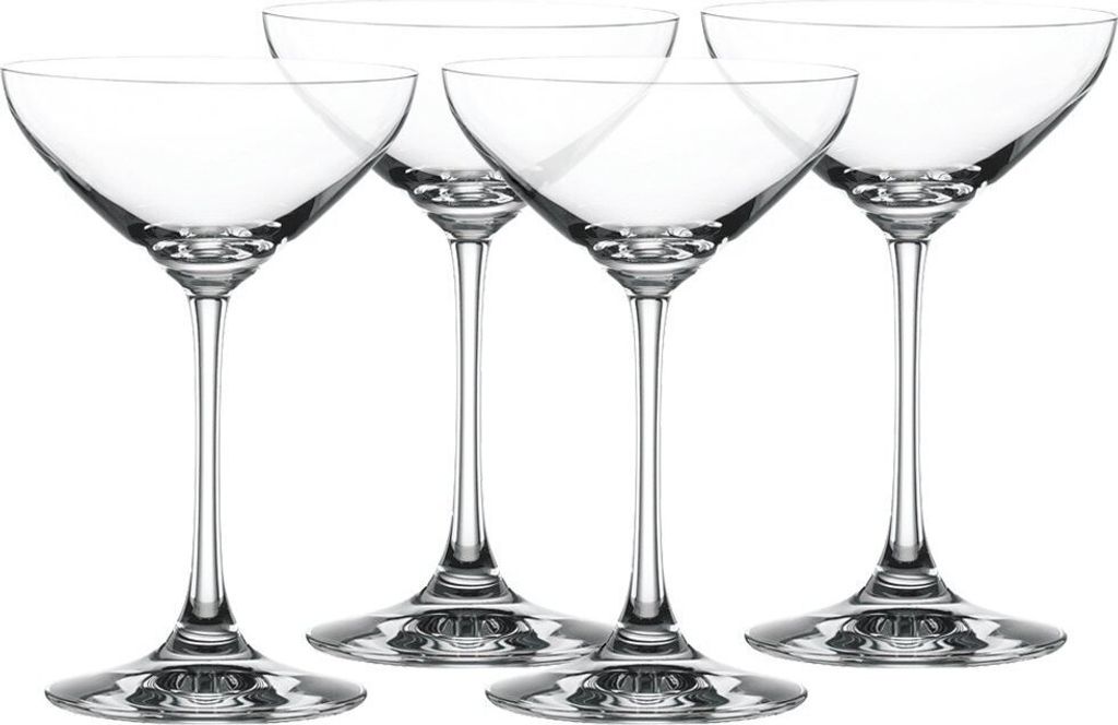 Spiegelau 8 teiliges Cocktailschalen Set Cocktailglas/Champagnerschla/ Coupette Glas Kristallglas 250ml Special Glasses 4710050 x 2
