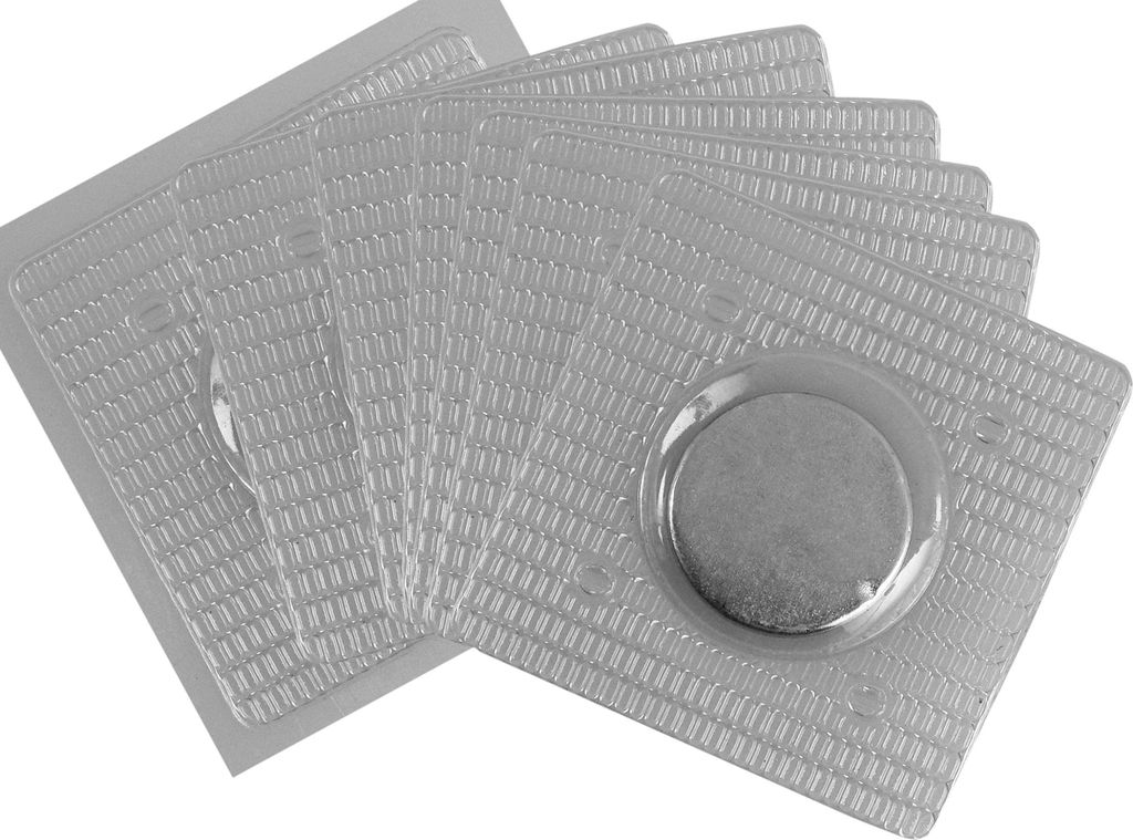 Connex Neodym-Scheibenmagnet - Ø 18 mm - 8 Stück im praktischen Set - Zum Einnähen - Extra starker Magnet - 1,9 kg Haftkraft - Für Haushalt & W...