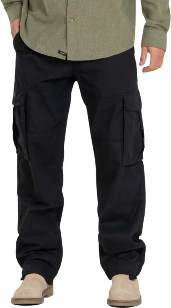 Pantaloni Reell Cargo N-Deep Black 29/30 - Stile Militare Urbano Ripstop