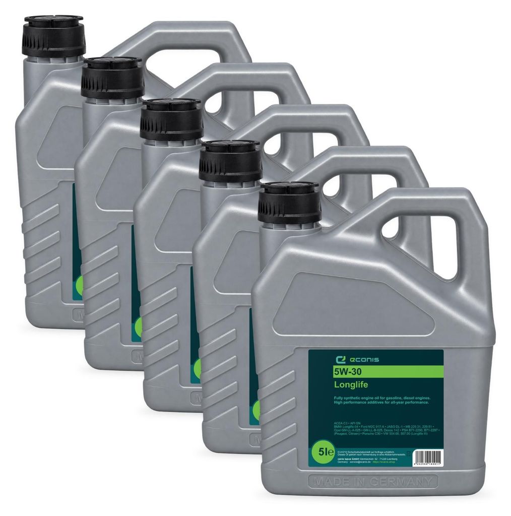 Motoröl Multipack 5x5 Liter 5W-30 C3 SN ECANIS Longlife Produktbild 