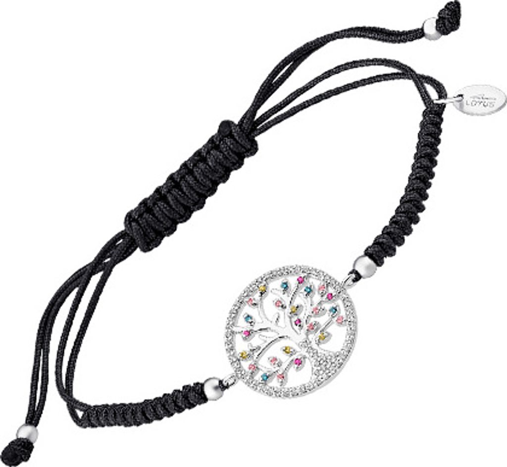 Lotus Silver Armband LP1896-2/2 Sterling Silber Lebensbaum mit Zirkonia, Nylon