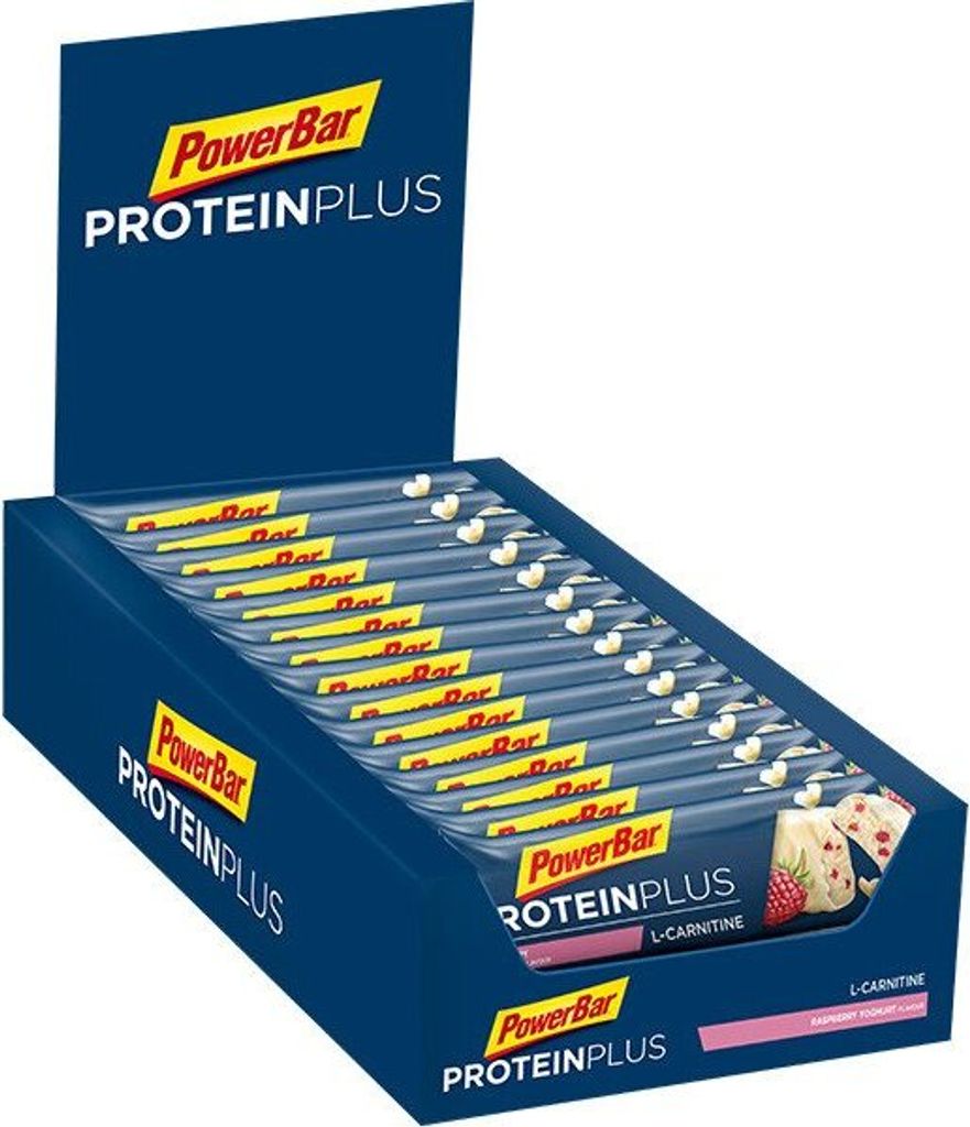 PowerBar Protein Plus + L-Carnitin, 30 Riegel a 35g BOX Produktbild 