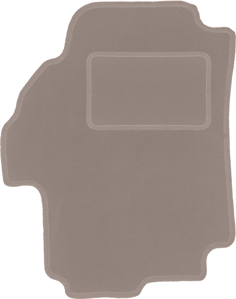 Fahrerfußmatte Velours beige passend für Suzuki Liana (2001-2004, Schrägheck, Limousine, Kombi) – mit Befestigungen – passgenau