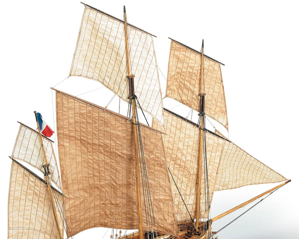 Kit Maquette Bateau Bois Le Coureur 1:54 Guide Complet Montage Précision - 4