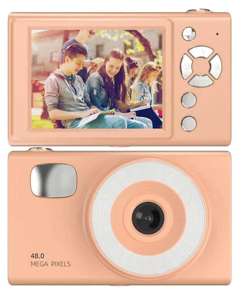 Retro Digitalkamera - Kompaktkamera - 48 MP CCD - HD-Auflösung - 32GB Speicherkarte inklusive - Smartphone-Übertragung - Tragbar - Für Schüler ...