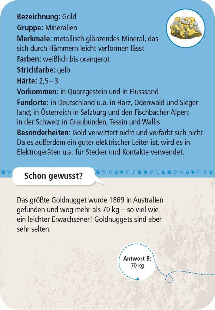 MOSES Kartenspiel- Expedition Natur - 50 Mineralien & Produktbild 
