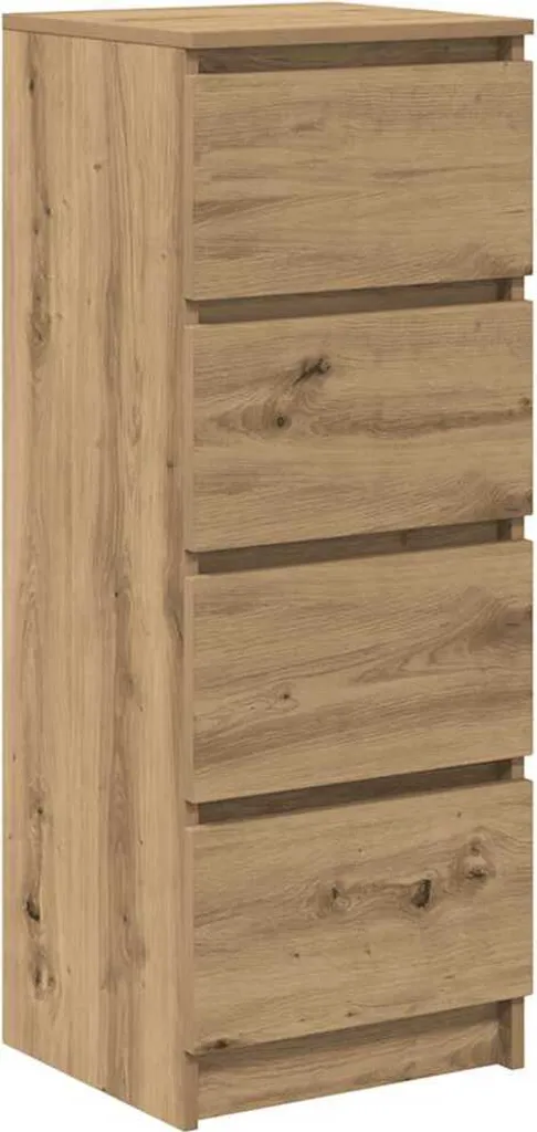 SYFAX™ Credenza Rovere Artigianale 37,5x35x99 cm in Legno Multistrato