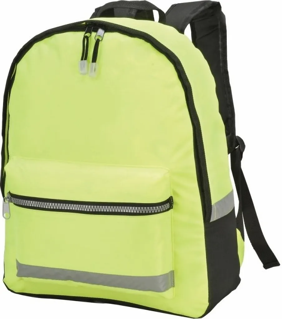 Pack de 2 sacs à dos 18L Jaune Fluo Shugon Gatwick BC4186 Résistant
