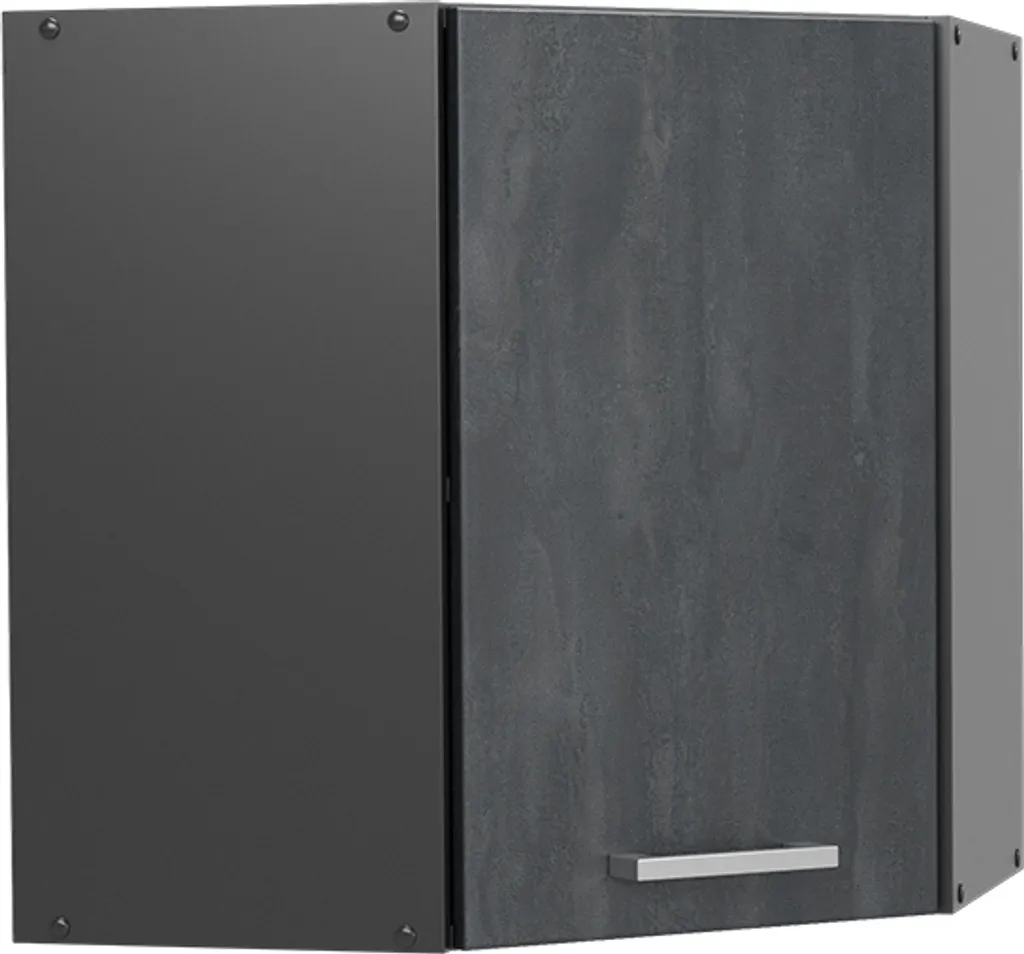 Meuble haut de cuisine suspendu 57cm Vicco R-Line aspect béton noir