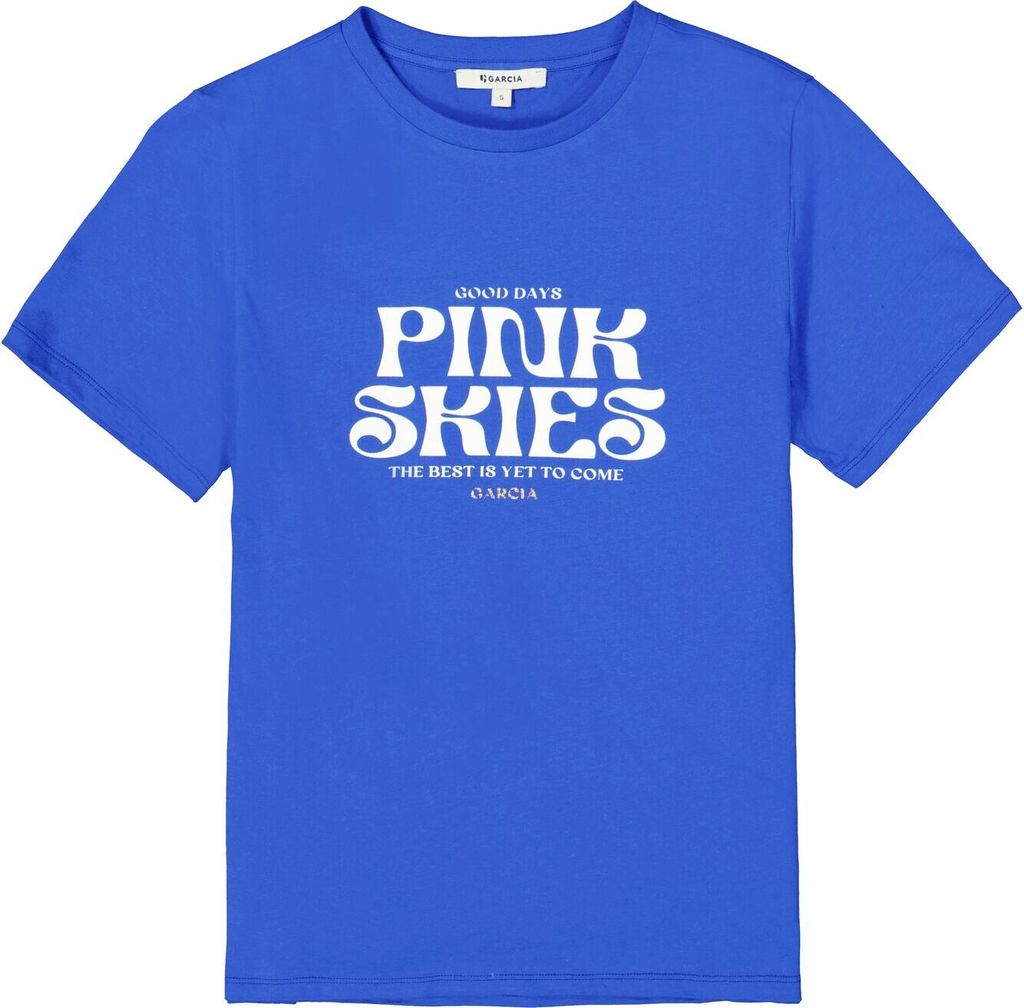 Garcia D50011 Kurzarm-t-shirt Blau S Frau Blau S