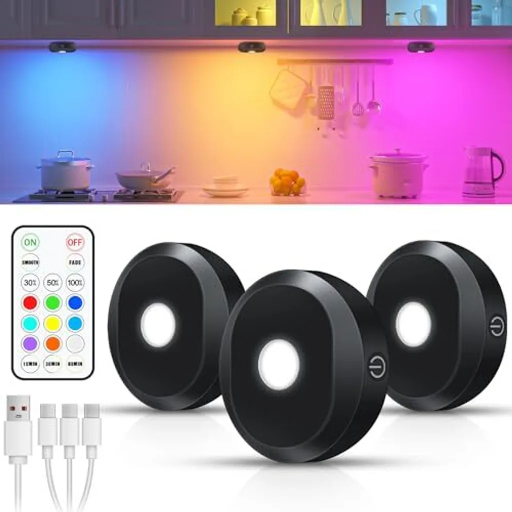 Set Luci LED Magnetici WILLED RGB Ricaricabili: Soluzione Sottopensile