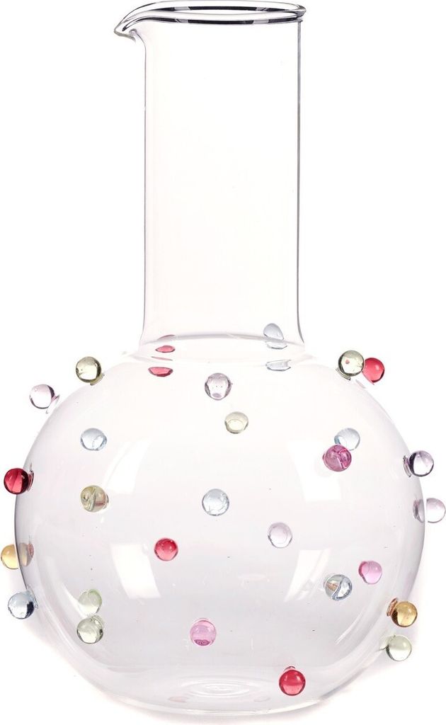 Goodwill Vase-Karaffe Glas Mehrfarbig H 25 cm