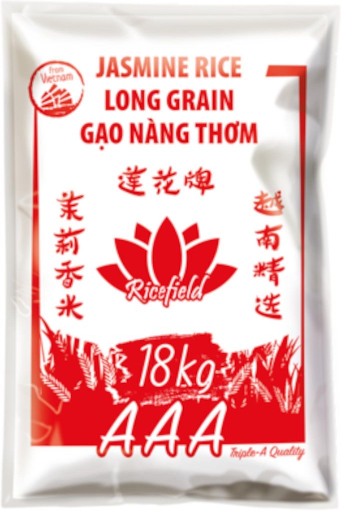 RICEFIELD Vietnam Jasminreis 100% Langkorn 18kg Produktbild 