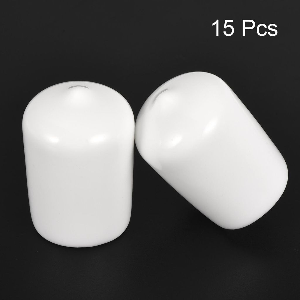15 Stš¹ck Gummi-Endkappen 20 mm ID Gummikappen, Runde Schutzkappen PVC Stopfen Abdeckkappen Lochstopfen Gleiter fš¹r Schrauben Gewindebolzen Dr...