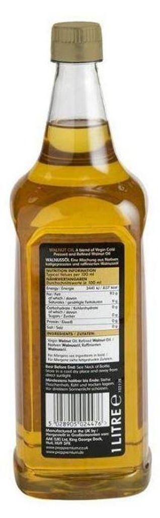 PREP Premium Spezialöle - Walnussöl, 1 l Flasche Produktbild 