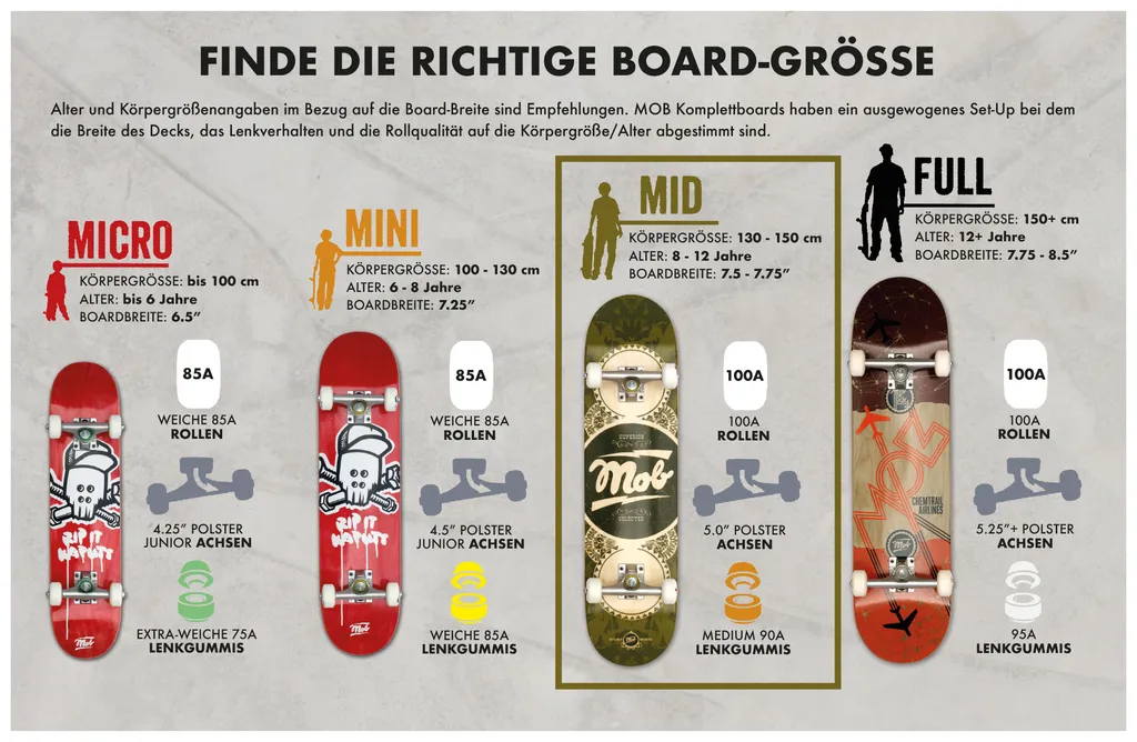 Skateboard Complet MOB Gold Label 7.75 Pouces - Planche 31.75 x 7.75 - 5