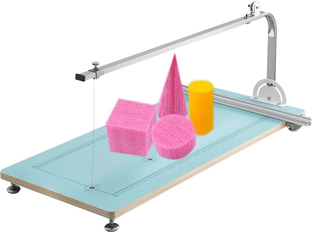 Polystyrol-Schneidemaschine, 20 cm, zum Modellieren von Polystyrol, 10-240 V, mit Heißdraht, Achse aus Edelstahl, Temperatur und Winkel einstellbar