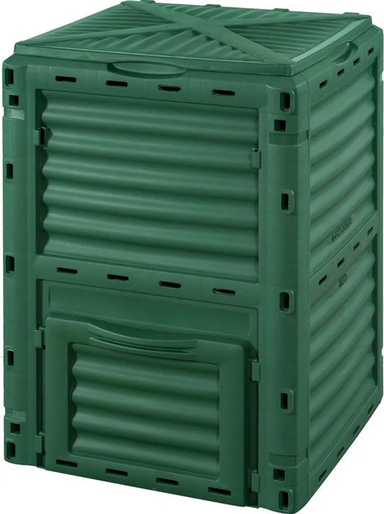 Composteur 300L Garten Freund C1933431 en polypropylène vert étanche