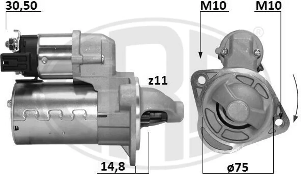 Démarreur pour Hyundai i20 et Kia Stonic - Remplacez votre pièce usée