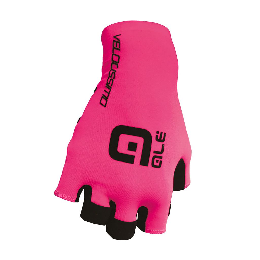 Alé Fingerlose Fahrradhandschuhe - VELOCISSIMO - Schwarz/Rosa L