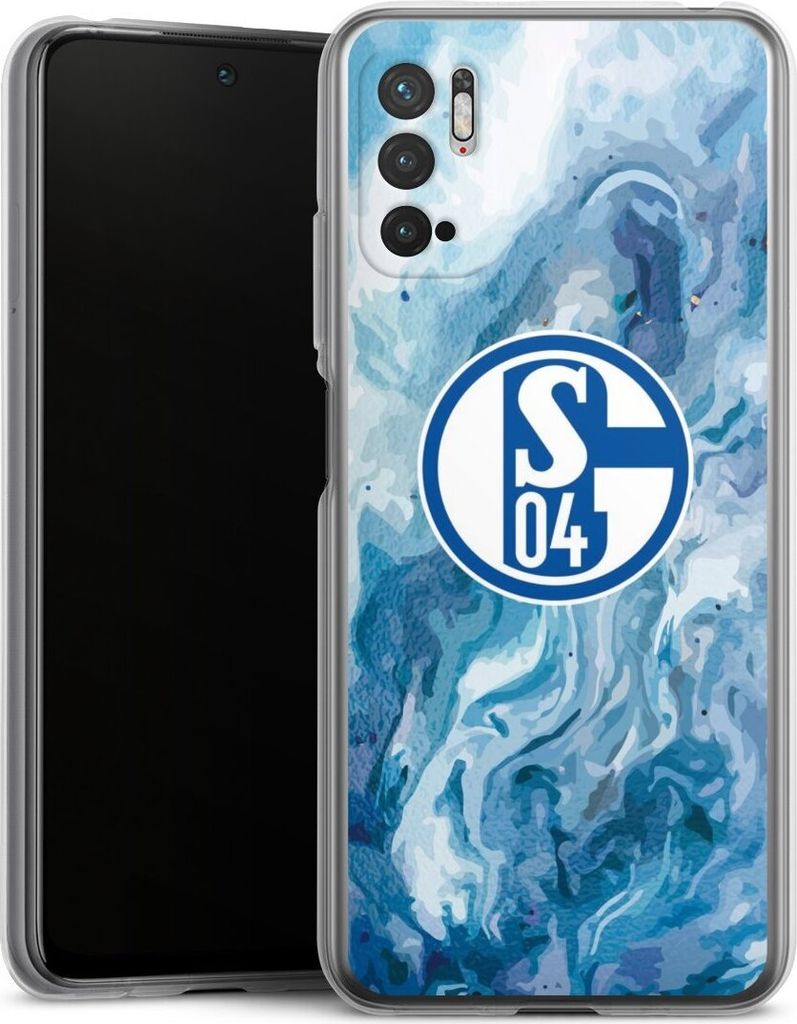 DeinDesign Handyhülle für Xiaomi Redmi Note 10 5G Silikon Hülle Case Smartphone Schutzhülle FC Schalke 04 Fanartikel Logo