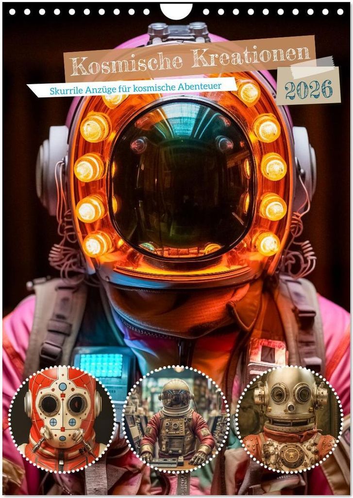 Kosmische Kreationen (Wandkalender 2026 DIN A4 hoch), CALVENDO Monatskalender