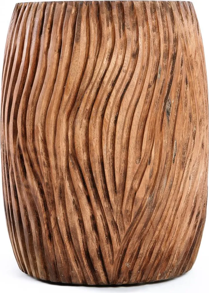 Tabouret en bois de suar stable - Solution gain de place marron 45cm - 3